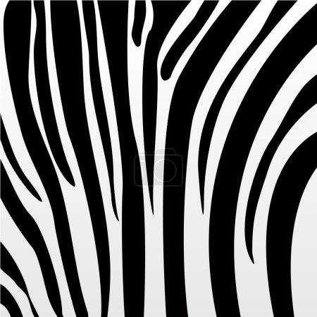 Illustration for Zebra animal skin background - Royalty Free Image