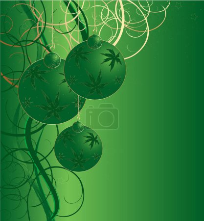Illustration for Abstract christmas background, vector - Royalty Free Image