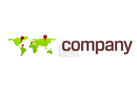 Ilustración de Logo global vector de la empresa - Imagen libre de derechos
