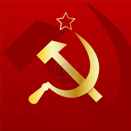 Illustration for Soviet union symbol of the ussr - Royalty Free Image
