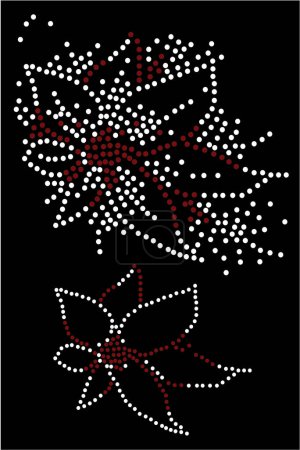 Illustration for Virus fireworks swirl flower - Royalty Free Image