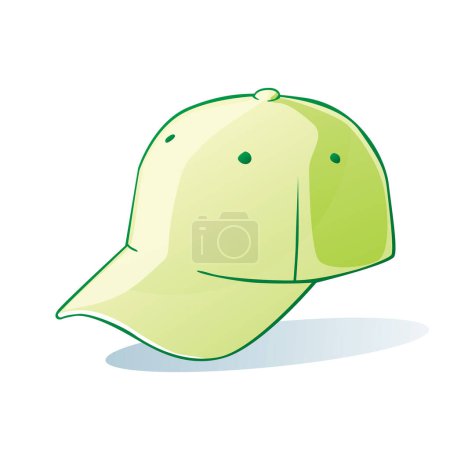 Illustration for Vector illustration of green cap - Royalty Free Image