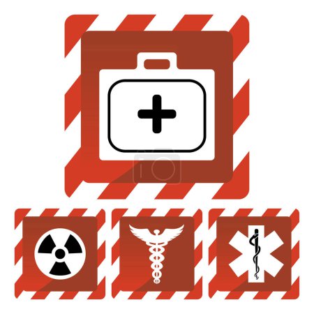 Ilustración de Icono de atención médica y de salud, diseño de vectores - Imagen libre de derechos