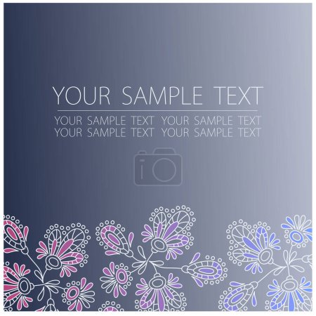 Illustration for Vector abstract floral background. - Royalty Free Image