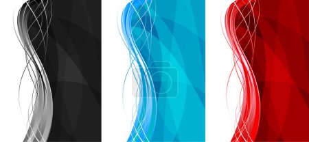 Illustration for Abstract backgrounds with colorful lines and waves - Royalty Free Image