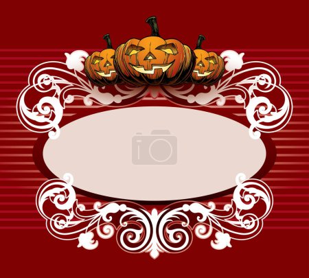 Illustration for Halloween background  vector illustration - Royalty Free Image