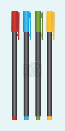 Illustration for Colorful pencil vector illustration - Royalty Free Image