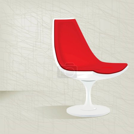 Téléchargez les illustrations : Bureau design moderne chaise de bureau - en licence libre de droit