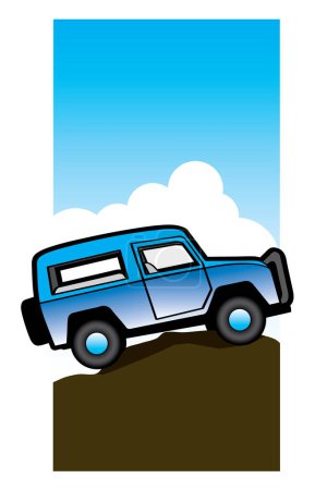 Téléchargez les illustrations : Illustration vectorielle de voiture hors route - en licence libre de droit