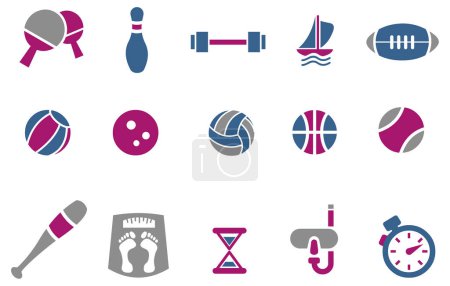 Ilustración de Deporte iconos vector ilustración - Imagen libre de derechos