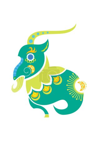 Ilustración de Vector ilustración de un dragón chino. - Imagen libre de derechos