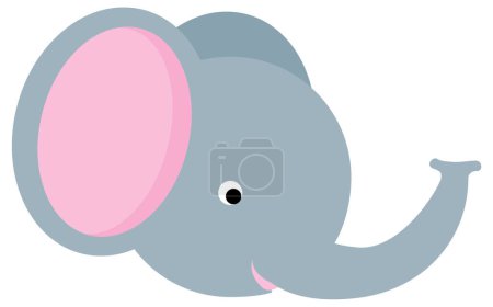 Illustration for Cartoon elephant vector illustration - Royalty Free Image