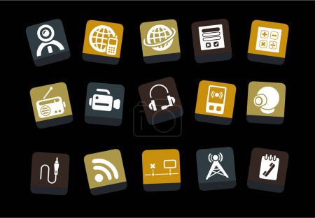 Illustration for Internet and communication icons. vector illustration - Royalty Free Image
