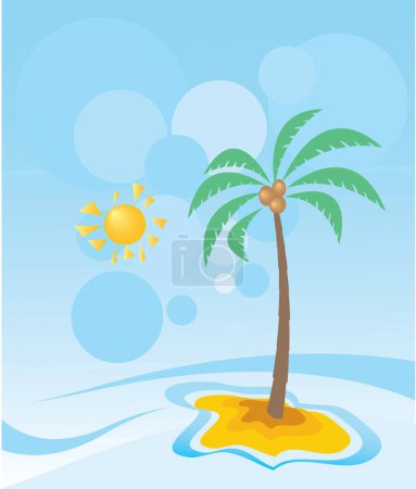 Illustration for Summer vacation design, vector illustration eps 1 0 graphic - Royalty Free Image