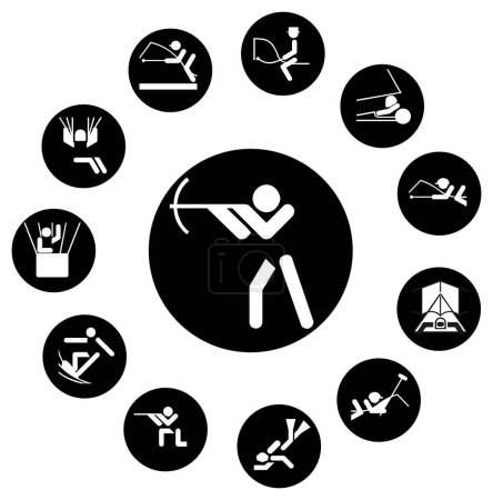 Illustration for Vector illustration of sport and games icon - Royalty Free Image