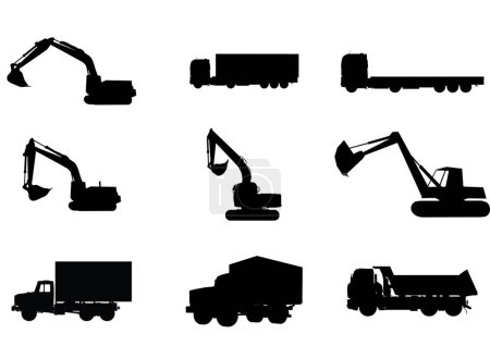 Illustration for Vector silhouette of construction. - Royalty Free Image