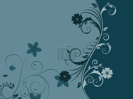 Ilustración de Fondo floral sin costura abstracto, ilustración vectorial - Imagen libre de derechos
