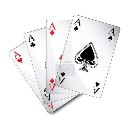 Illustration for Vector illustration of cards on white background - Royalty Free Image