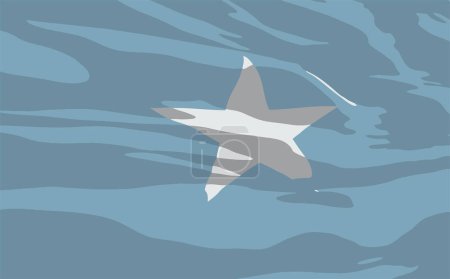 Illustration for Flat modern design with long exposure flag of the country - Royalty Free Image