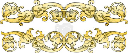 Illustration for Baroque ornament. vector illustration - Royalty Free Image
