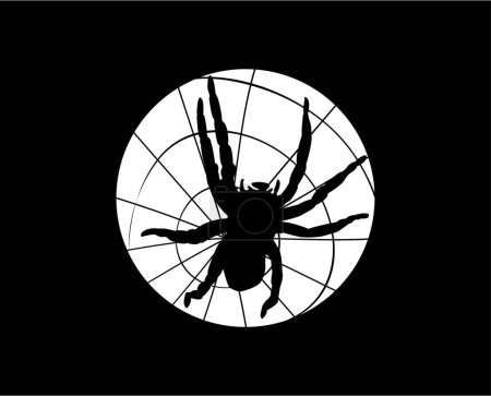 Illustration for Silhouette of a spider - Royalty Free Image