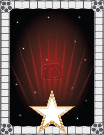 Ilustración de Fondo vintage con estrellas y rayas. ilustración vectorial - Imagen libre de derechos