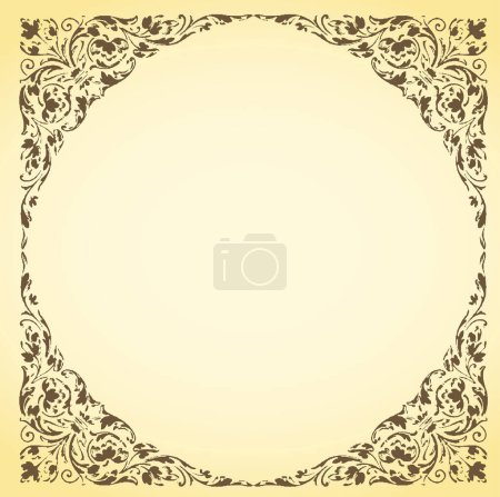 Illustration for Vintage abstract background, retro style poster for copy space - Royalty Free Image