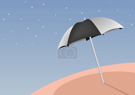 Téléchargez les illustrations : Parapluie et icône soleil - en licence libre de droit