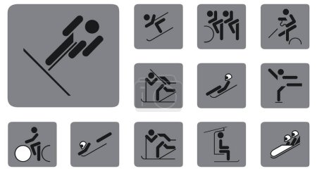 Illustration for Set of vector icons for sport - Royalty Free Image