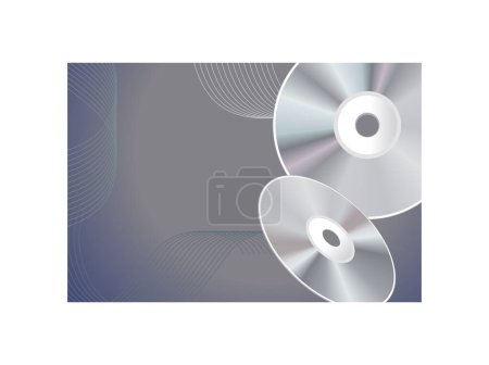 Illustration for Cd or dvd vector icon - Royalty Free Image