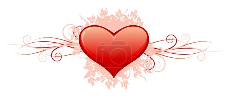 Téléchargez les illustrations : Coeur avec un coeur rouge - en licence libre de droit