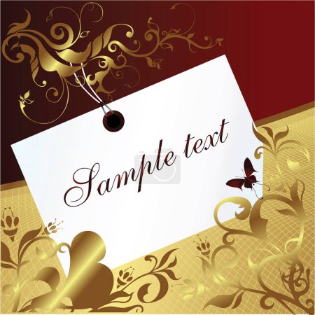 Illustration for Vector illustration of blank card for your design - Royalty Free Image
