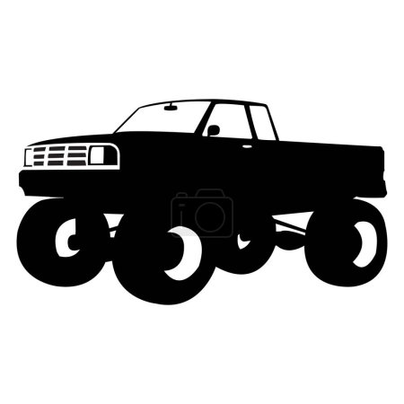 Ilustración de Monster Truck Vector Ilustración - Imagen libre de derechos