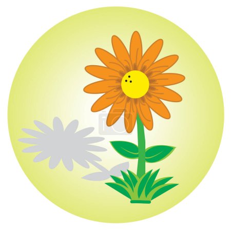 Ilustración de Flor icono vector ilustración - Imagen libre de derechos