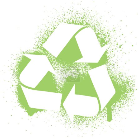Téléchargez les illustrations : Le symbole de recyclage. Illustration vectorielle - en licence libre de droit