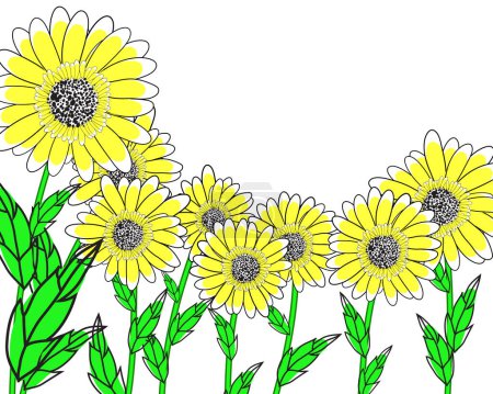 Illustration for Vector illustration for your design. flowers - Royalty Free Image