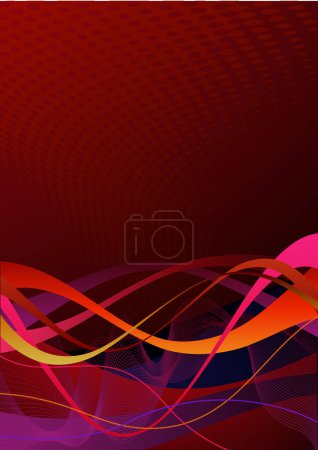Illustration for Abstract colorful waves  background. vector illustration. - Royalty Free Image