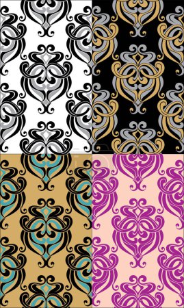 Illustration for Vector abstract background design. seamless pattern - Royalty Free Image