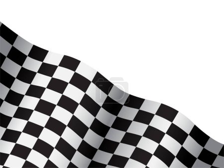 Illustration for Racing flags background flag - Royalty Free Image