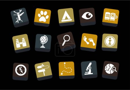 Illustration for Set of icons vector illustration - Royalty Free Image