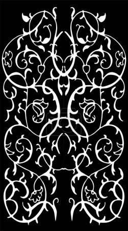 Ilustración de Patrón sin costura vectorial de ornamento floral - Imagen libre de derechos