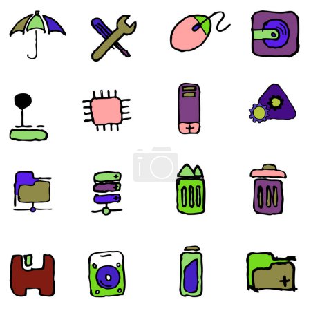 Illustration for Doodle of hand draw style object - Royalty Free Image