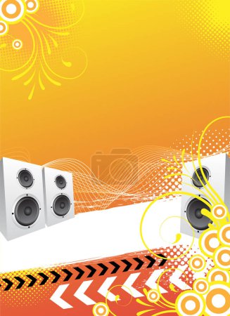 Illustration for Abstract music background for your design - Royalty Free Image