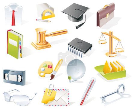 Illustration for Set of vector icons - Royalty Free Image