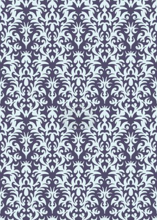 Illustration for Creative illustration of seamless pattern with floral elements - Royalty Free Image
