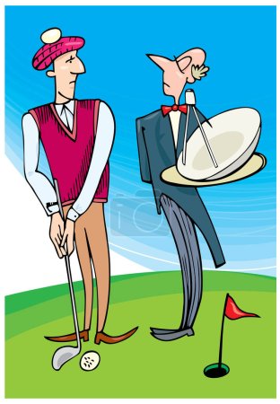 Illustration for Vector illustration of golf - Royalty Free Image