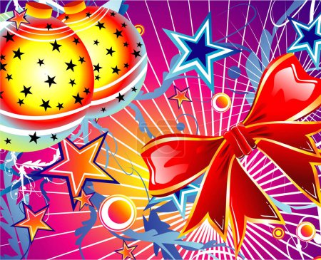 Illustration for Vector illustration of Christmas background - Royalty Free Image