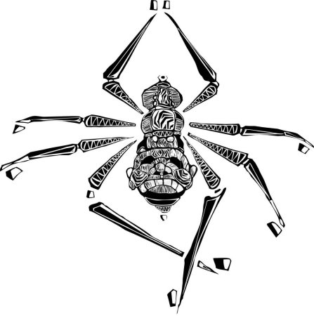 Illustration for Vector illustration of spider - Royalty Free Image