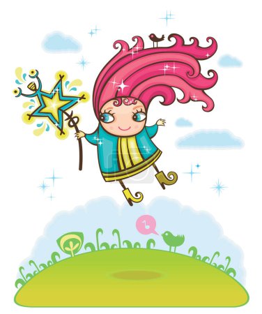 Illustration for Vector illustration of cartoon character - Royalty Free Image