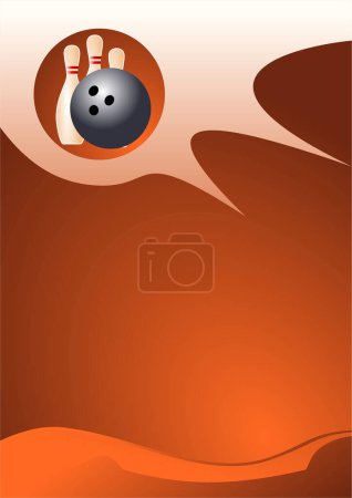 Illustration for Vector illustration of a bowling - Royalty Free Image